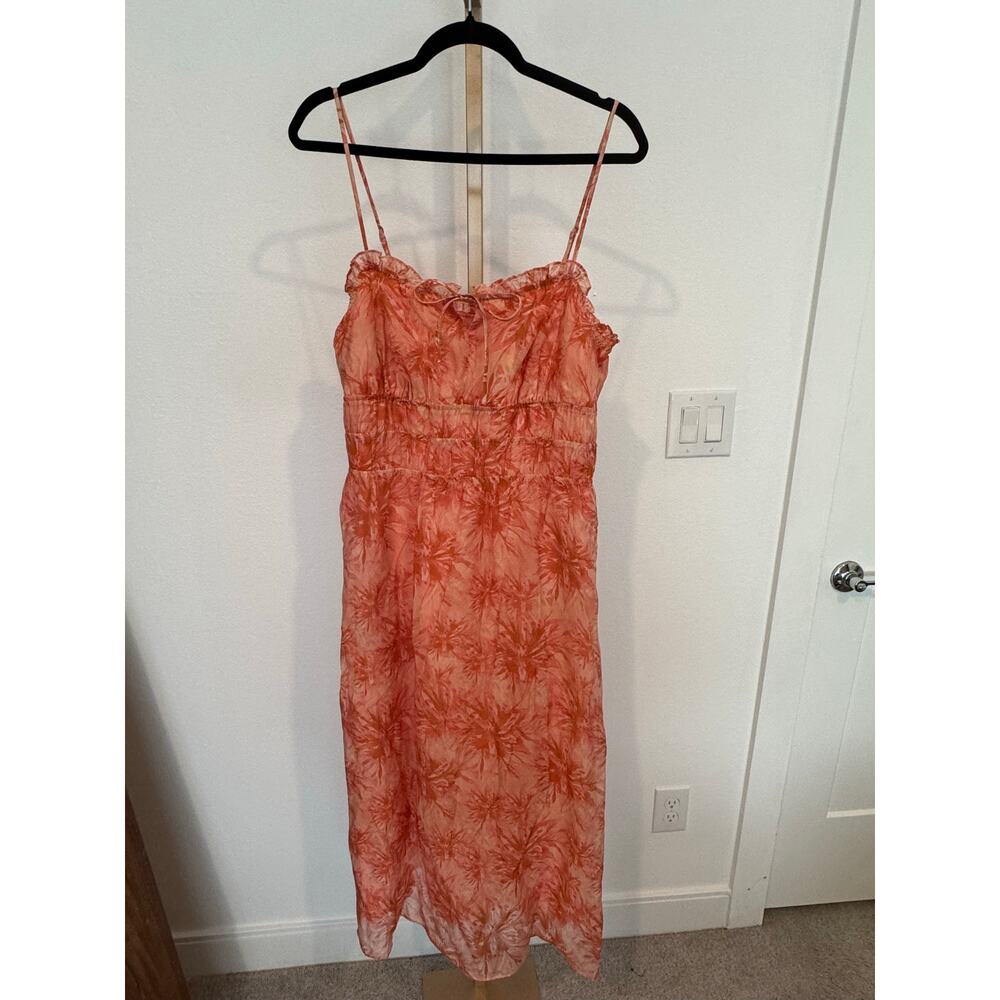 Lucy Paris | Floral Print Smocked Midi Dress - Picture 3 of 11